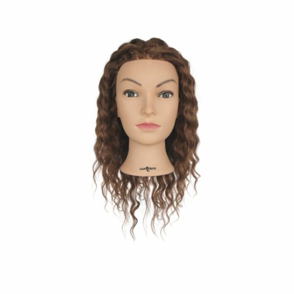 Testina riccia grande, castano medio