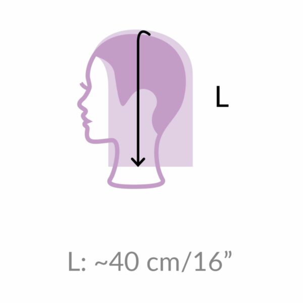 Vicky training head, hair with cuticle - Image 2