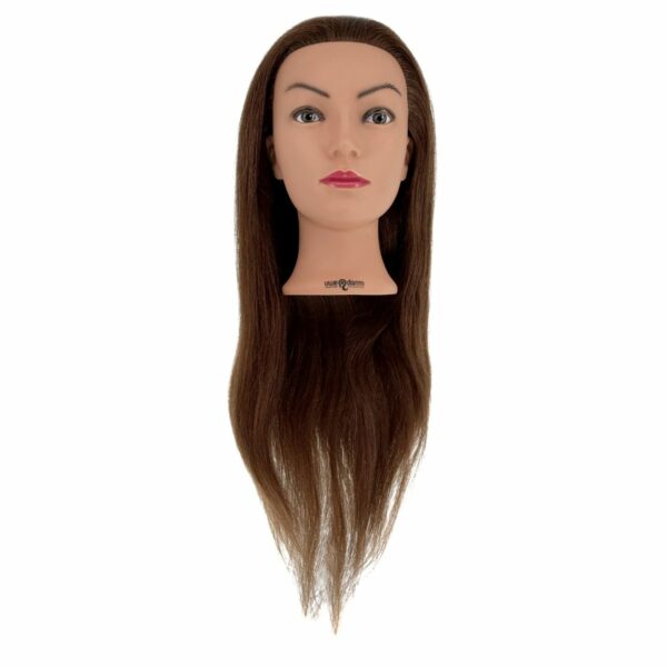 Alessia training head, medium brown
