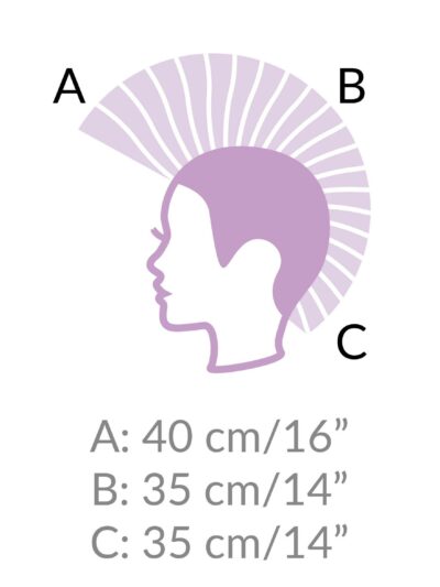 Testina Eva, castano medio