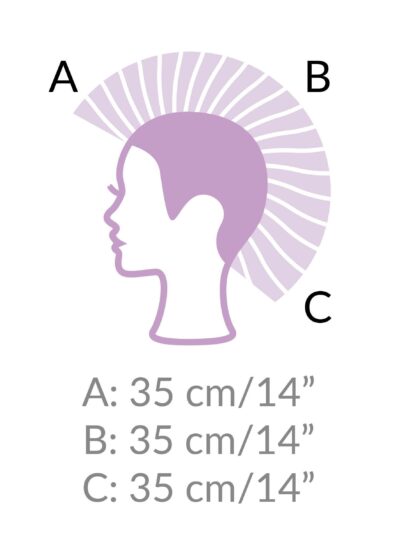 Testina Grace, castano medio